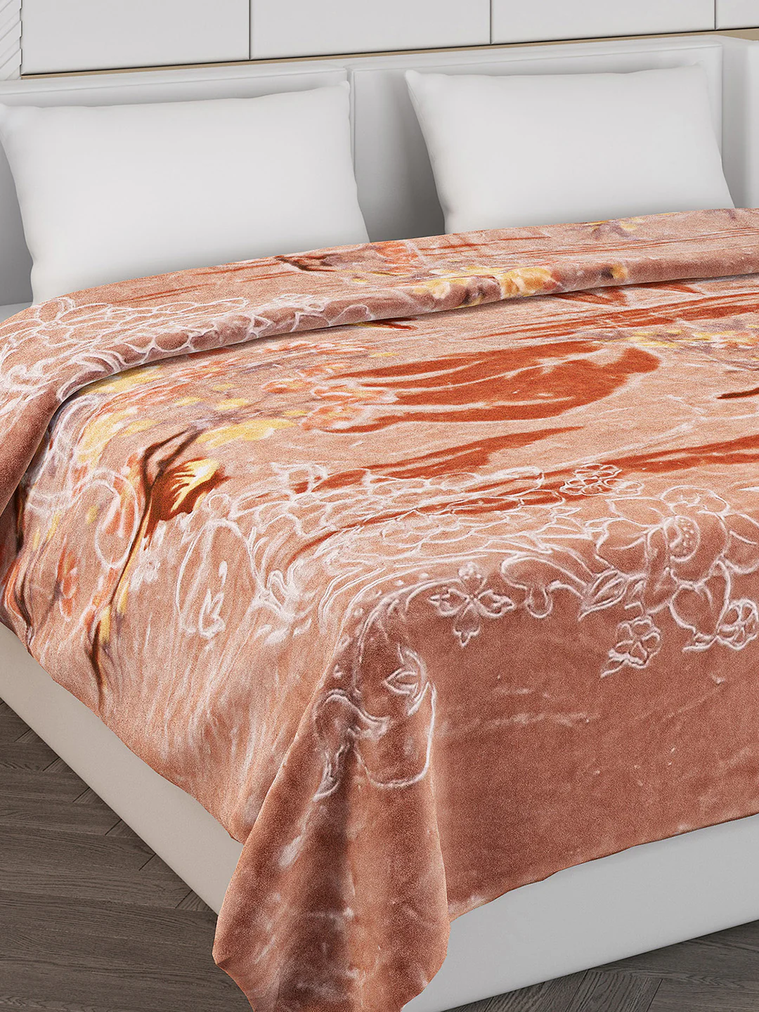 Printed Double Bed 850 GSM Blanket for Heavy Winter -2 Ply (Weight 4.7 kg) - Image 4