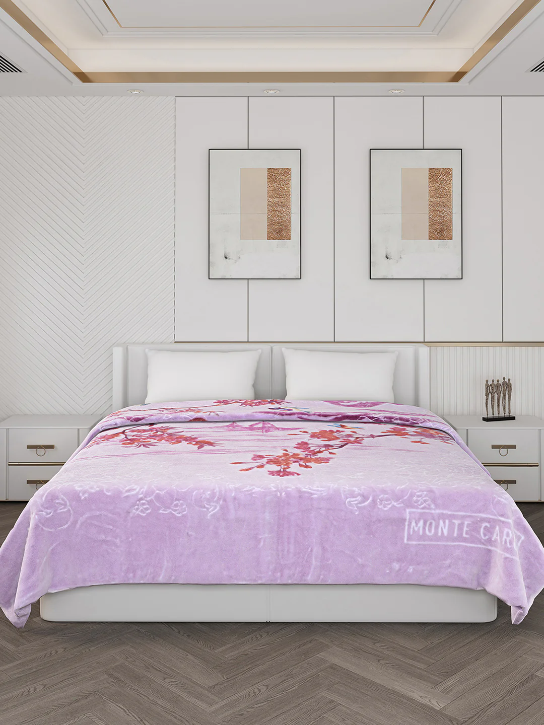 Printed Double Bed 850 GSM Blanket for Heavy Winter -2 Ply (Weight 4.7 kg) - Image 3