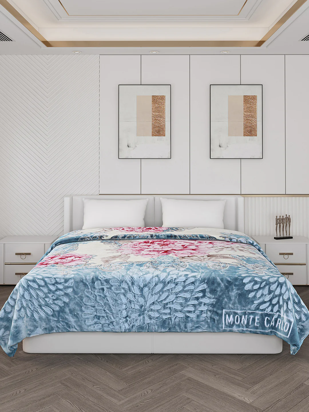 Printed Double Bed 850 GSM Blanket for Heavy Winter -2 Ply (Weight 4.5 kg) - Image 3