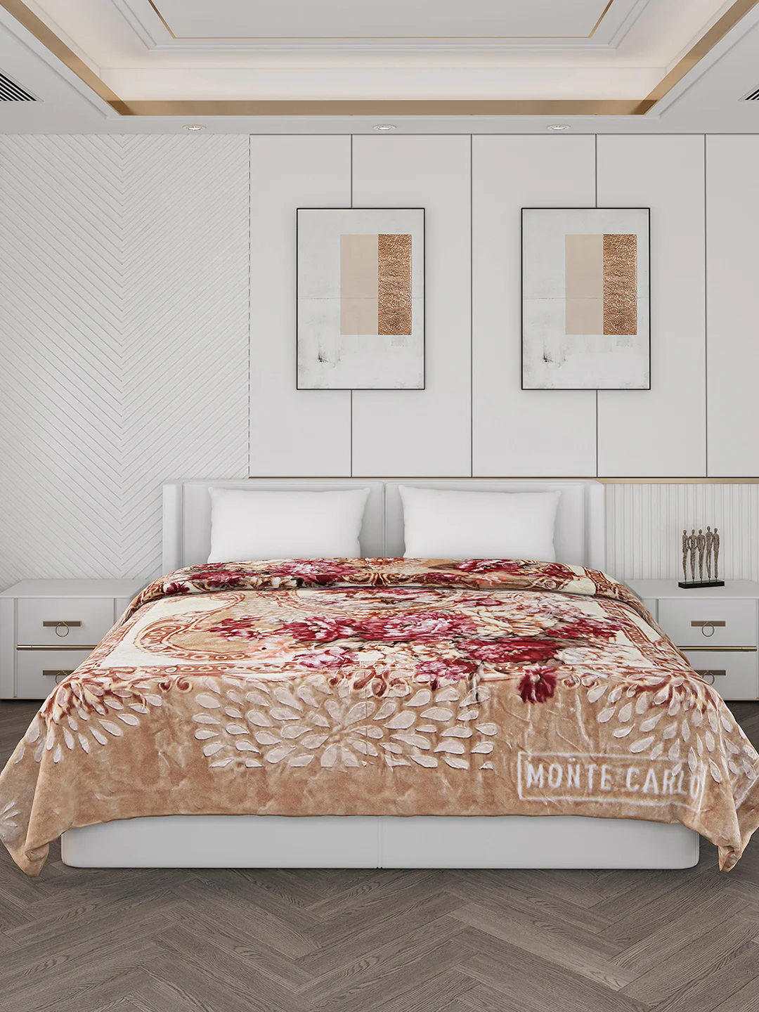 Printed Double Bed 850 GSM Blanket for Heavy Winter -2 Ply (Weight 4.5 kg) - Image 3