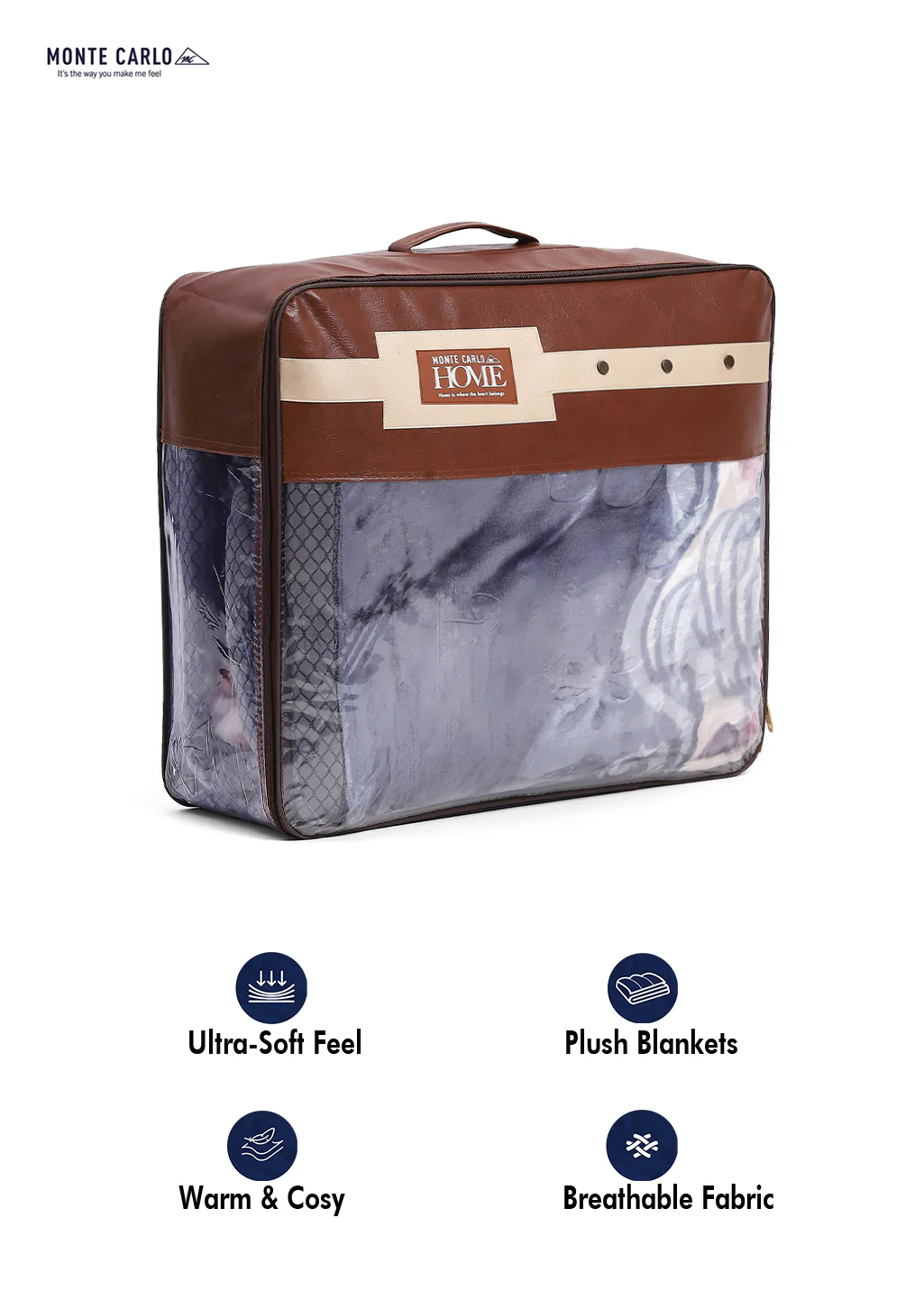 Printed Double Bed 850 GSM Blanket for Heavy Winter -2 Ply (Weight 4.5 kg) - Image 8