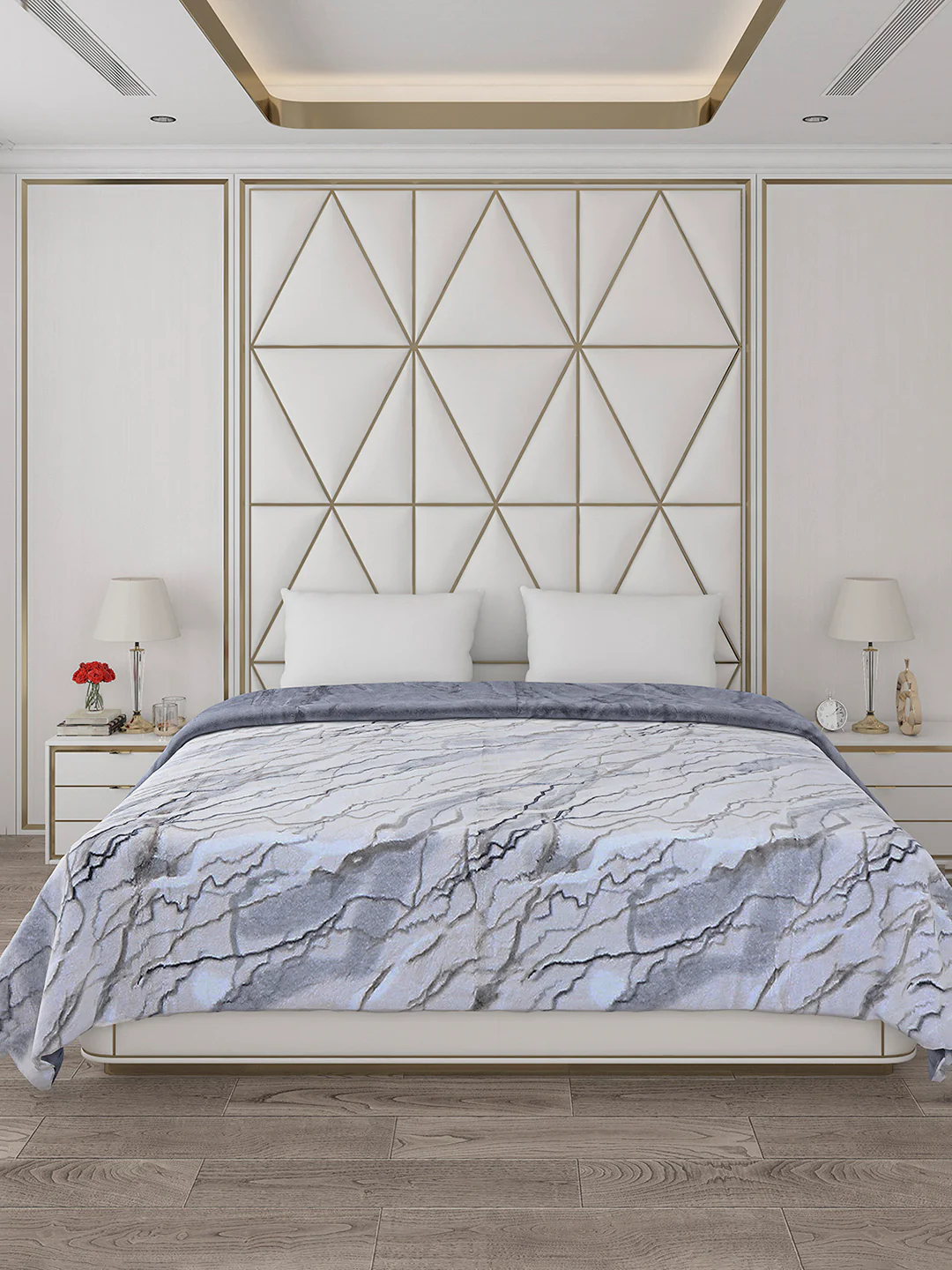 Printed Double Bed 852 GSM Blanket Blair 2 Ply (Weight 4.5 kg) - Image 2