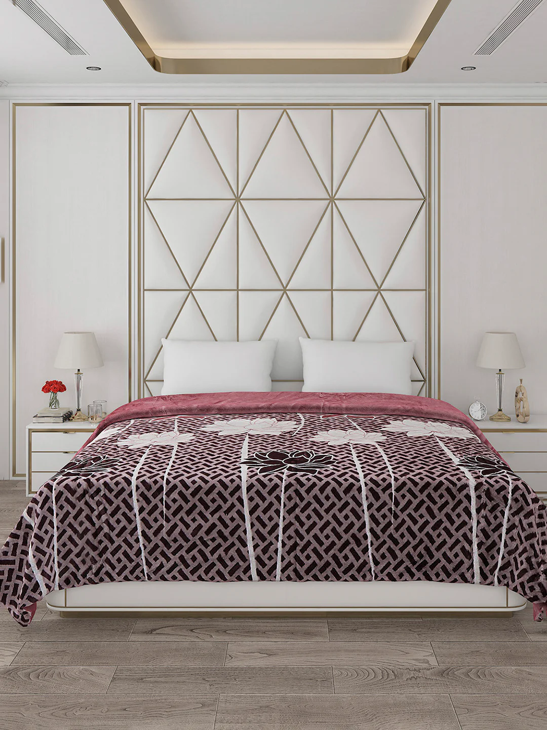 Printed Double Bed Blanket for Heavy Winter -2 Ply - Image 3