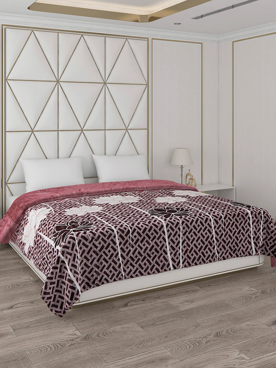 Printed Double Bed Blanket for Heavy Winter -2 Ply - Image 4