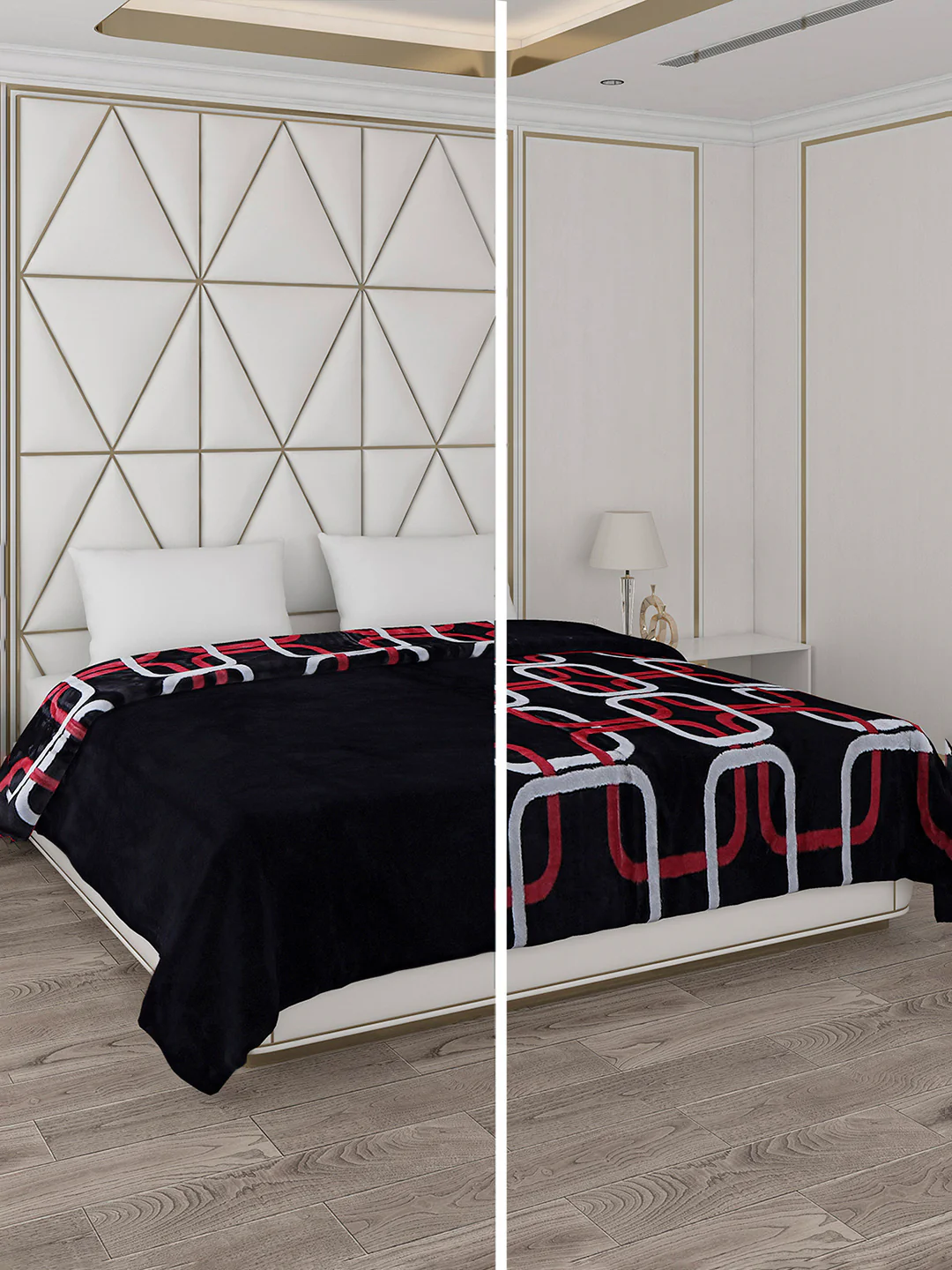 Printed Double Bed Blanket for Heavy Winter -2 Ply - Image 2