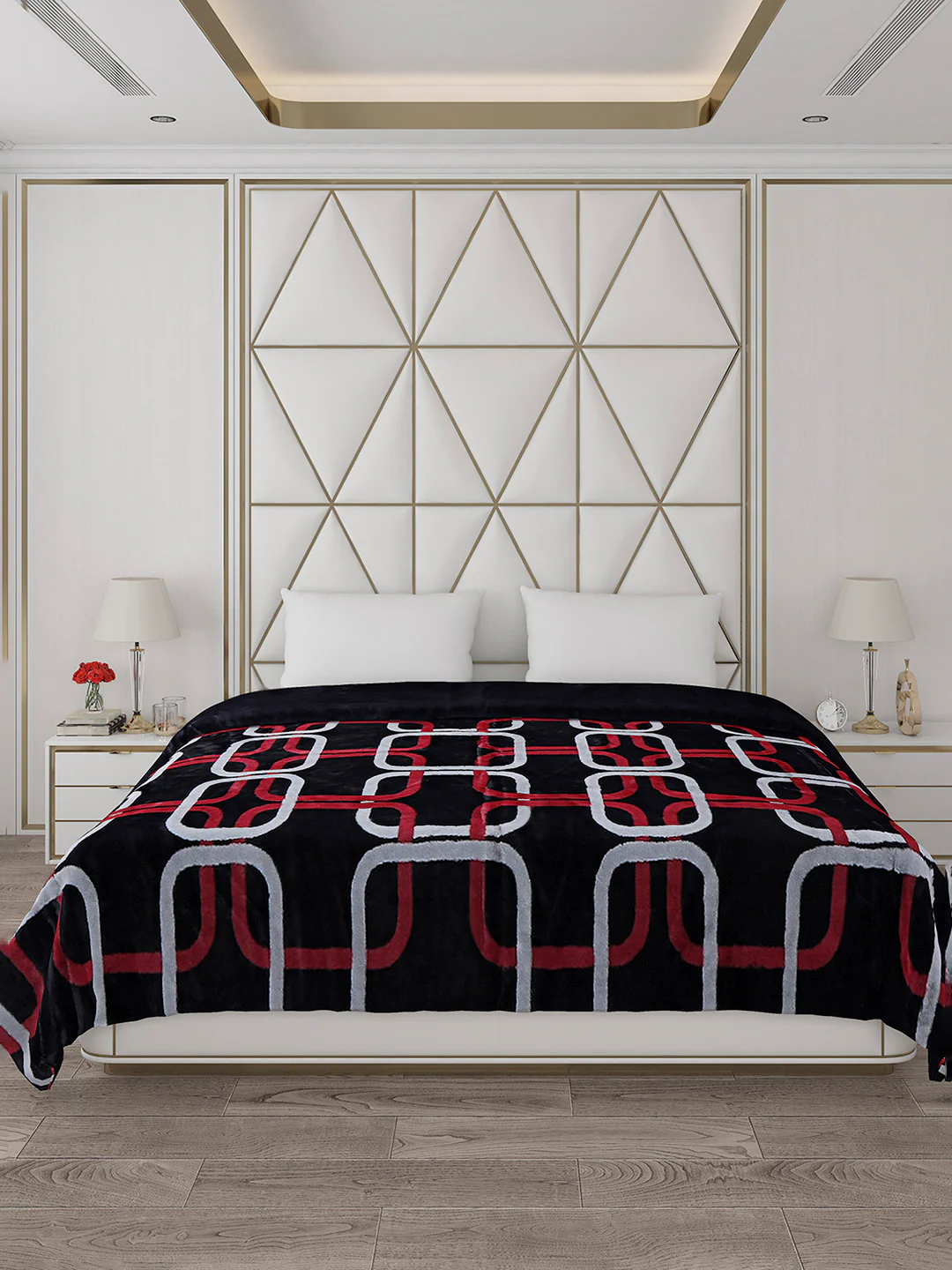 Printed Double Bed Blanket for Heavy Winter -2 Ply - Image 3