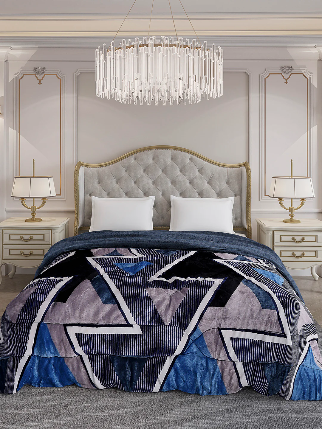 Printed Double Bed 852 GSM Comforter for Winter - (Altroz) - Image 2