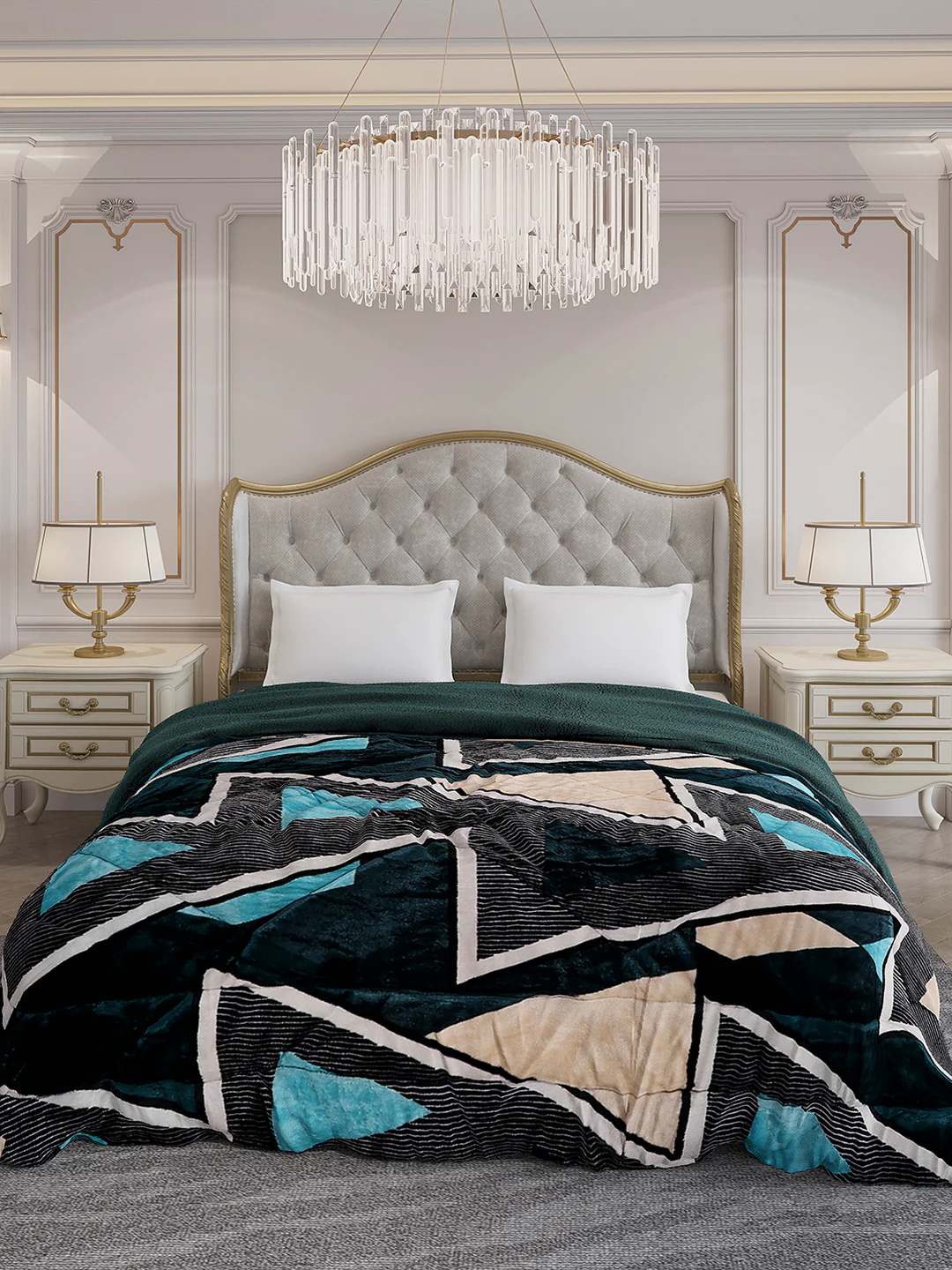 Printed Double Bed 852 GSM Comforter for Winter - (Altroz) - Image 2