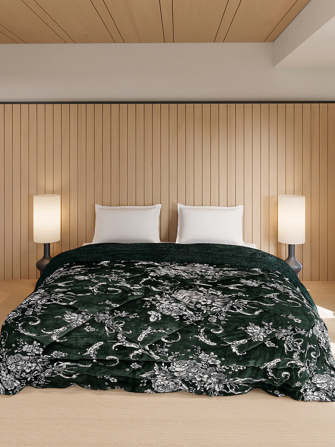 Printed Double Bed 870 GSM Comforter for Winter - (Nixie) - Image 2