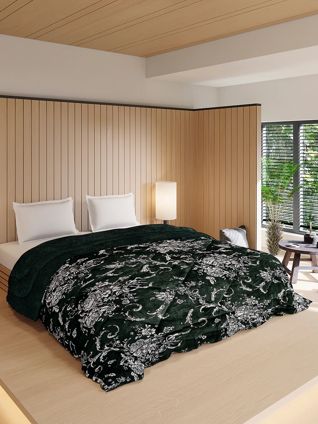 Printed Double Bed 870 GSM Comforter for Winter - (Nixie) - Image 4