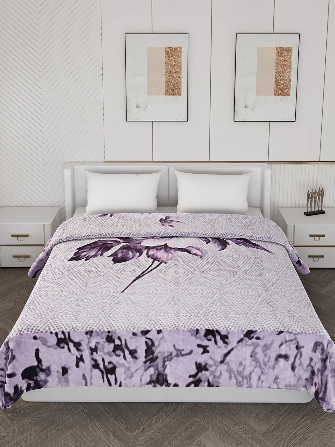Printed Double Bed 900 GSM Blanket for Heavy Winter -1 Ply (Weight 4.9 kg) - Image 2