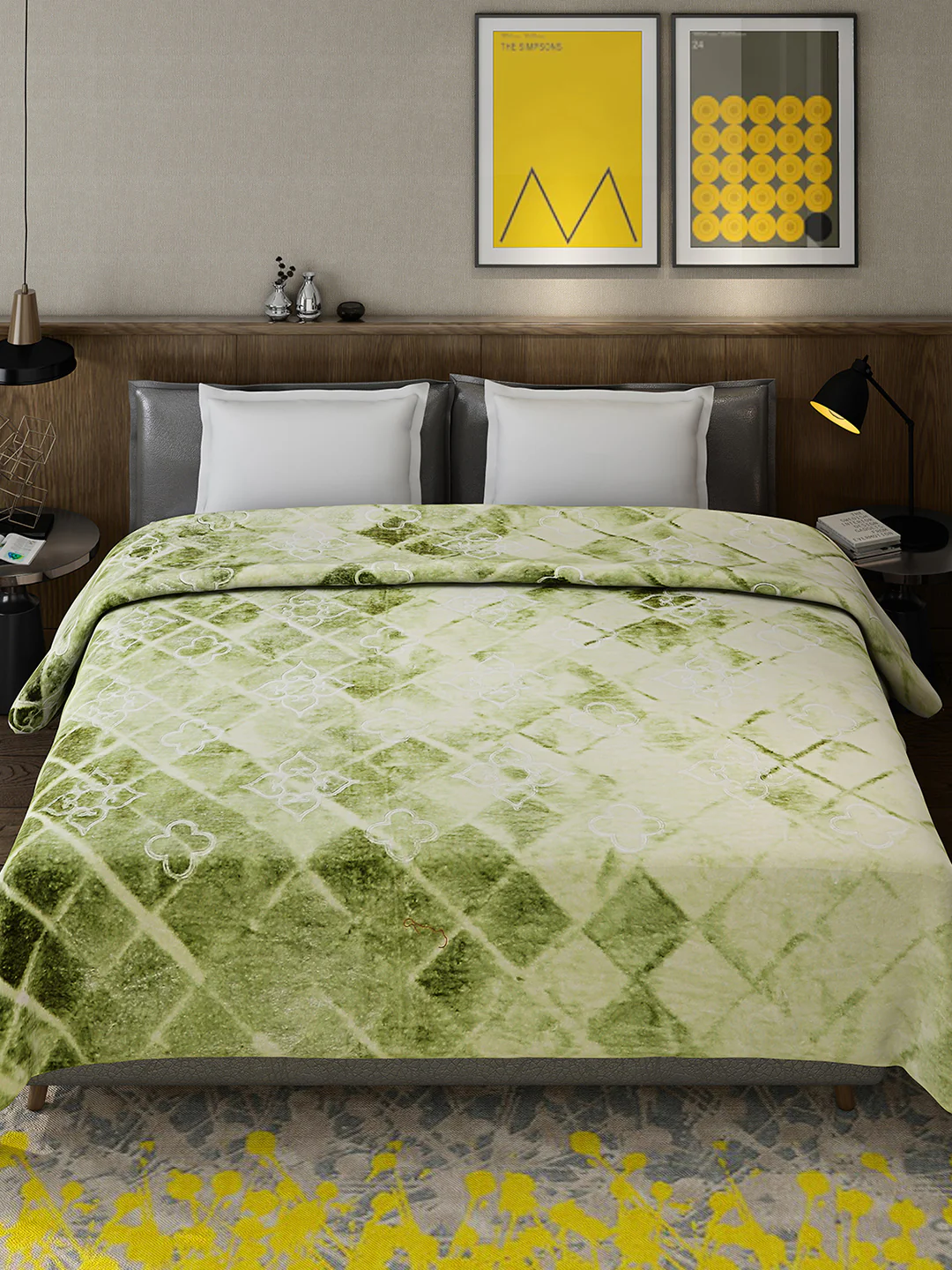 Printed Double Bed 909 GSM Blanket for Heavy Winter -2 Ply (Weight 4.8 kg) - Image 2