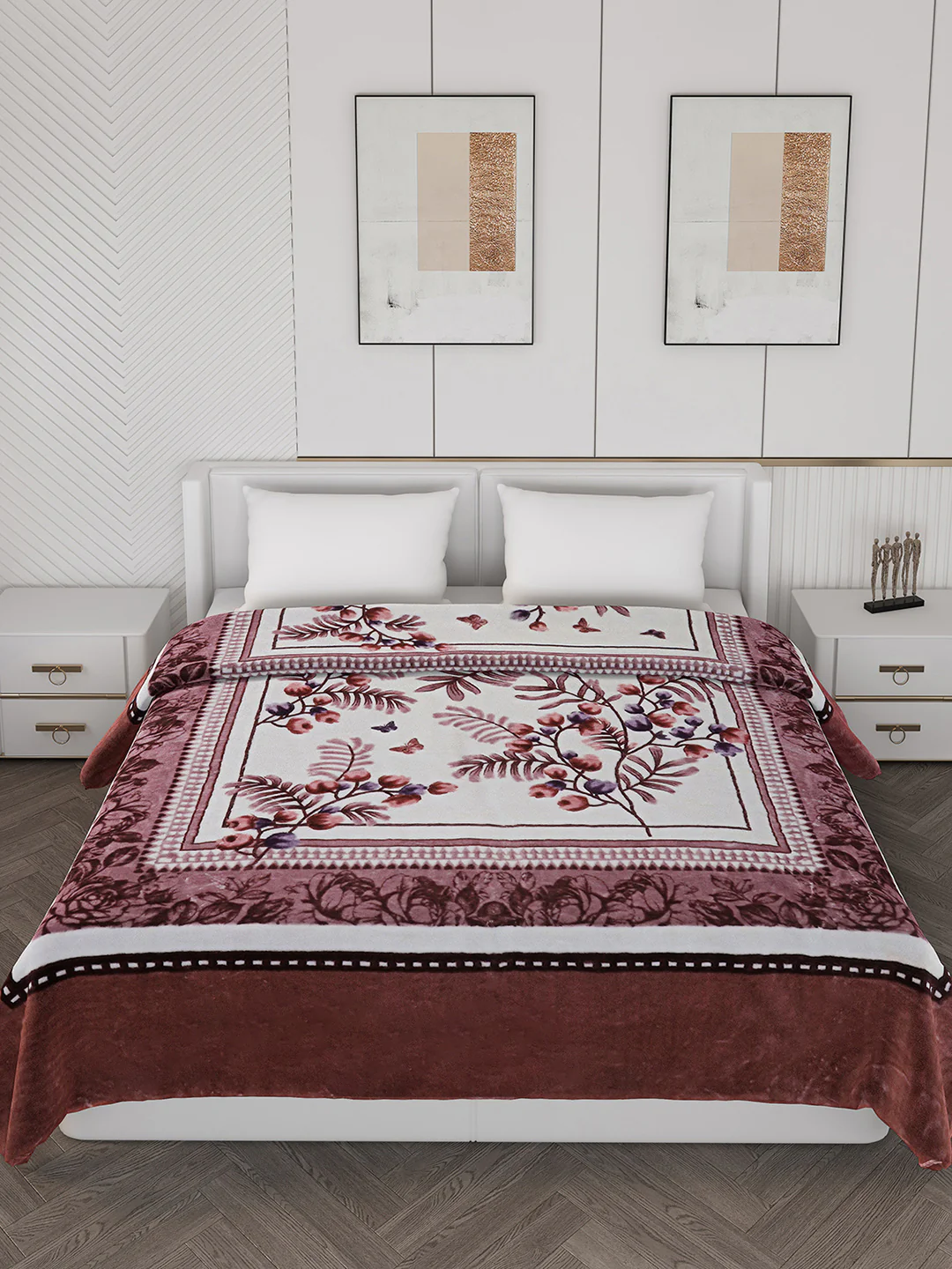Printed Double Bed 928 GSM Blanket Embassy 1 Ply (Weight 4.9 kg) - Image 3