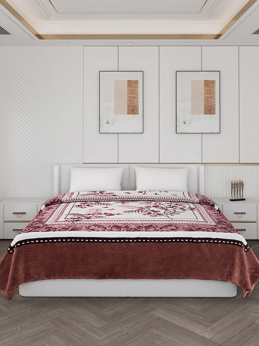 Printed Double Bed 928 GSM Blanket Embassy 1 Ply (Weight 4.9 kg) - Image 4