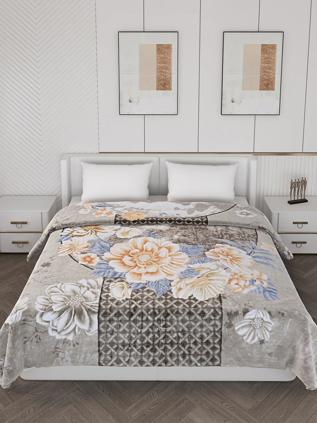 Printed Double Bed 928 GSM Blanket Embassy 1 Ply (Weight 4.9 kg) - Image 3