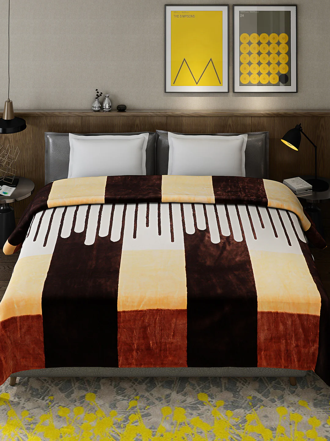 Printed Double Bed 947 GSM Blanket for Heavy Winter -1 Ply (Weight 5 kg) - Image 2