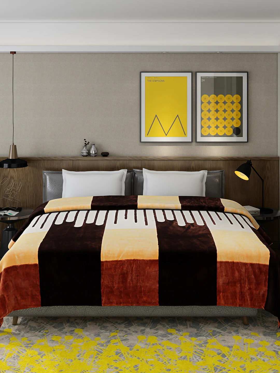 Printed Double Bed 947 GSM Blanket for Heavy Winter -1 Ply (Weight 5 kg) - Image 3