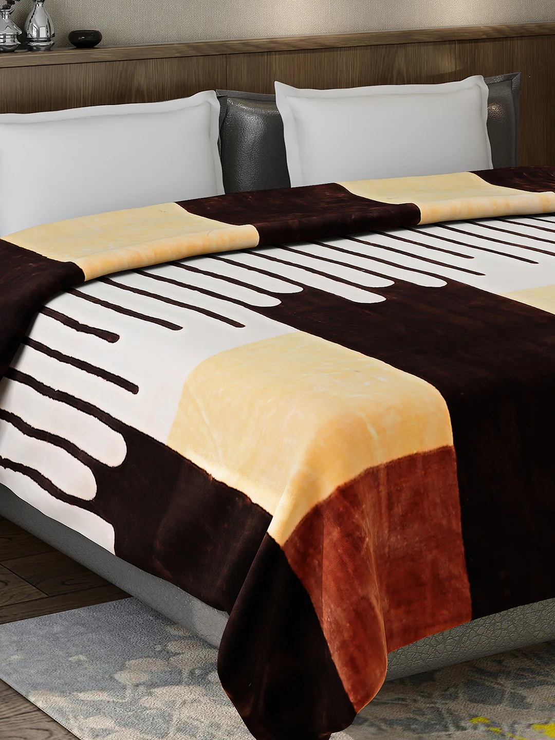Printed Double Bed 947 GSM Blanket for Heavy Winter -1 Ply (Weight 5 kg) - Image 4