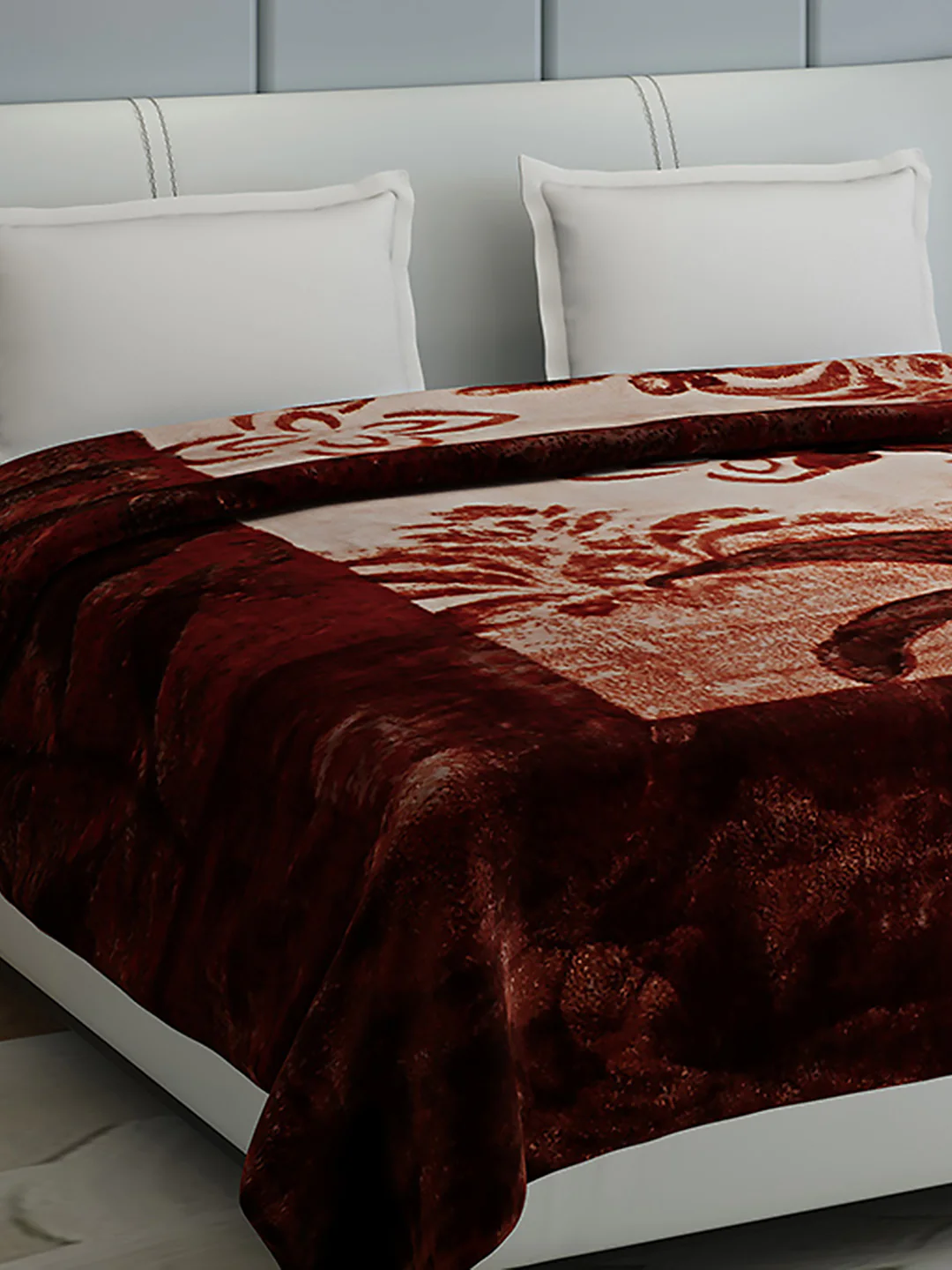 Printed Double Bed 947 GSM Blanket for Heavy Winter -2 Ply (Weight 5 kg) - Image 4