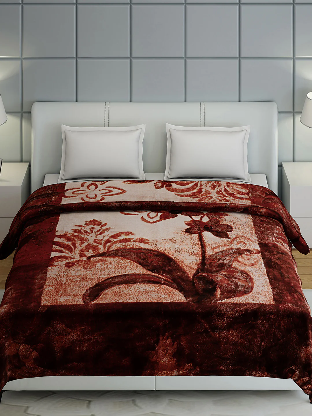 Printed Double Bed 947 GSM Blanket Hunter 2 Ply (Weight 5 kg) - Image 3