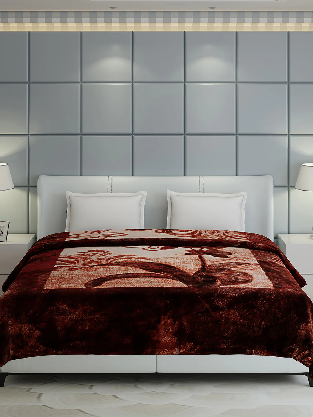 Printed Double Bed 947 GSM Blanket Hunter 2 Ply (Weight 5 kg) - Image 4