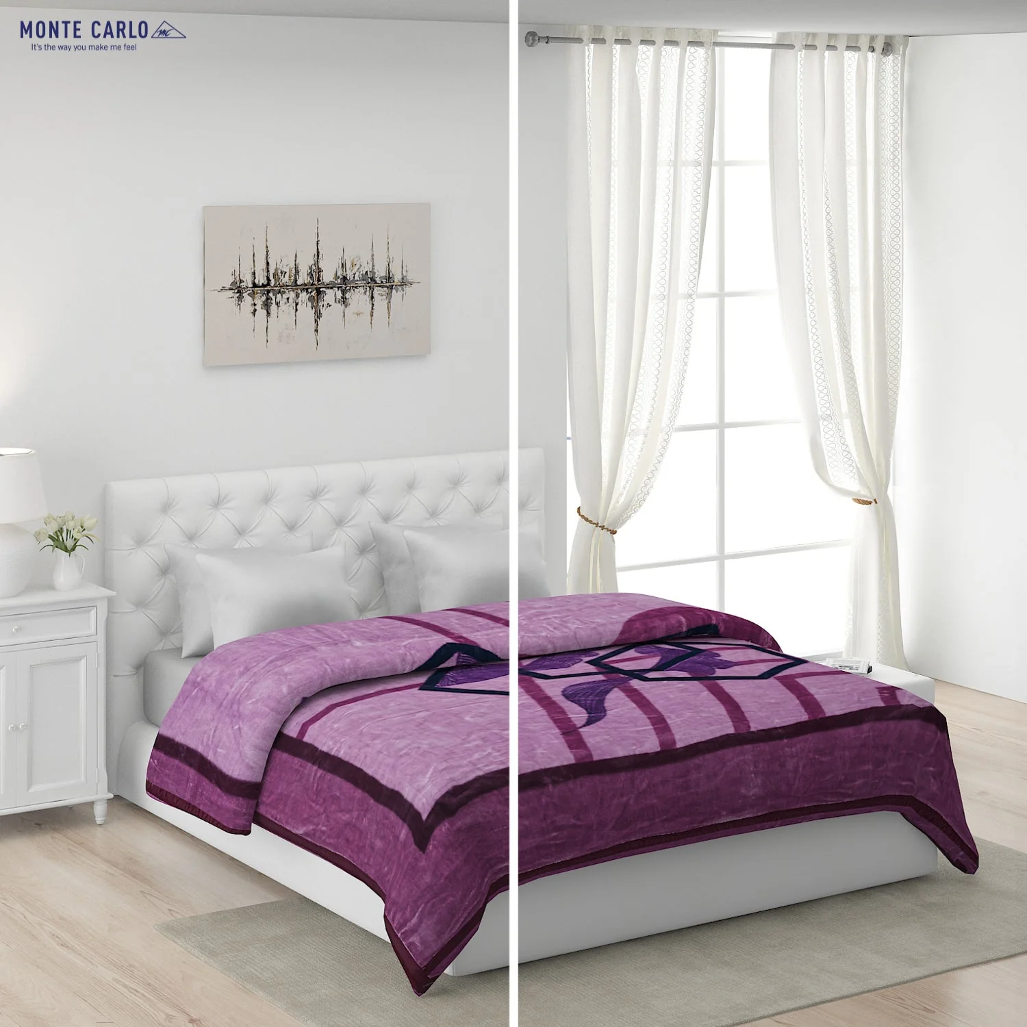 Printed Double Bed 947 GSM Blanket Hunter 2 Ply (Weight 5 kg) - Image 2