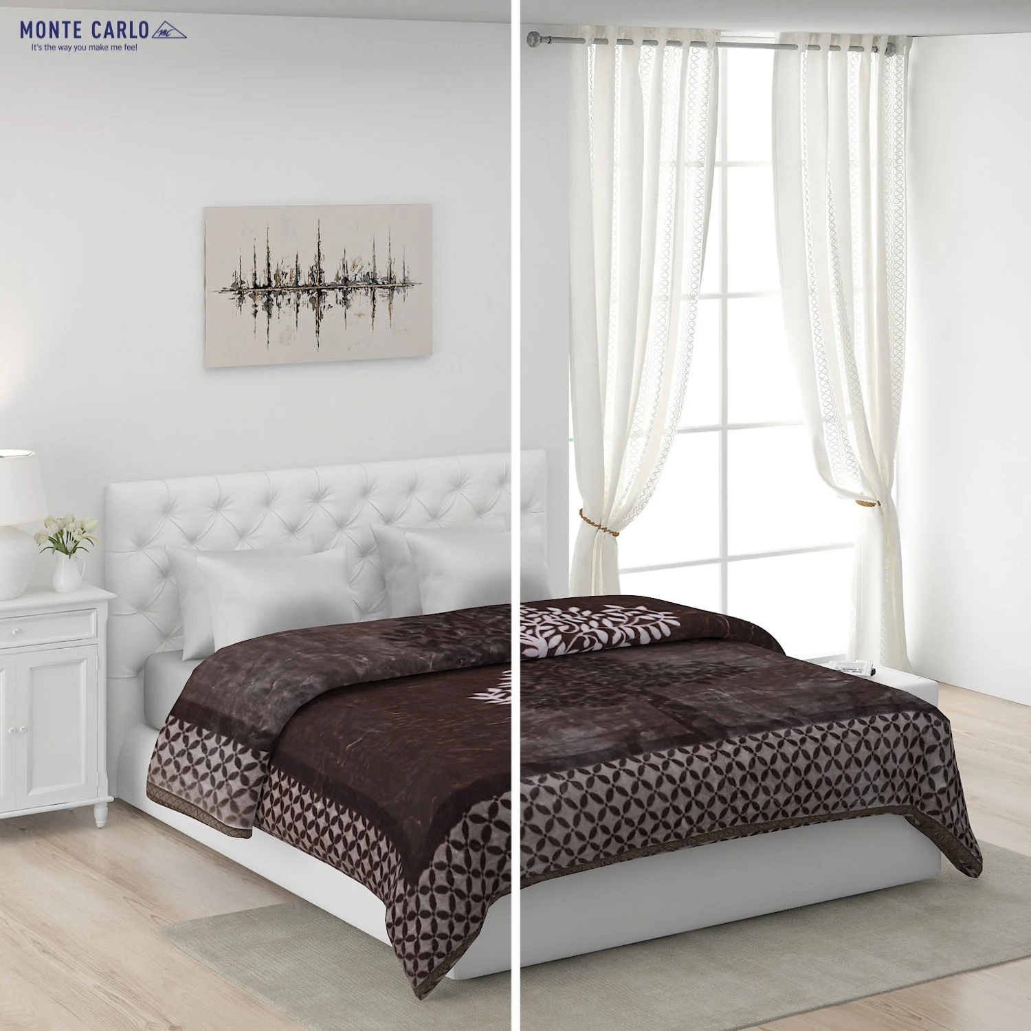 Printed Double Bed 947 GSM Blanket Hunter 2 Ply (Weight 5 kg) - Image 2