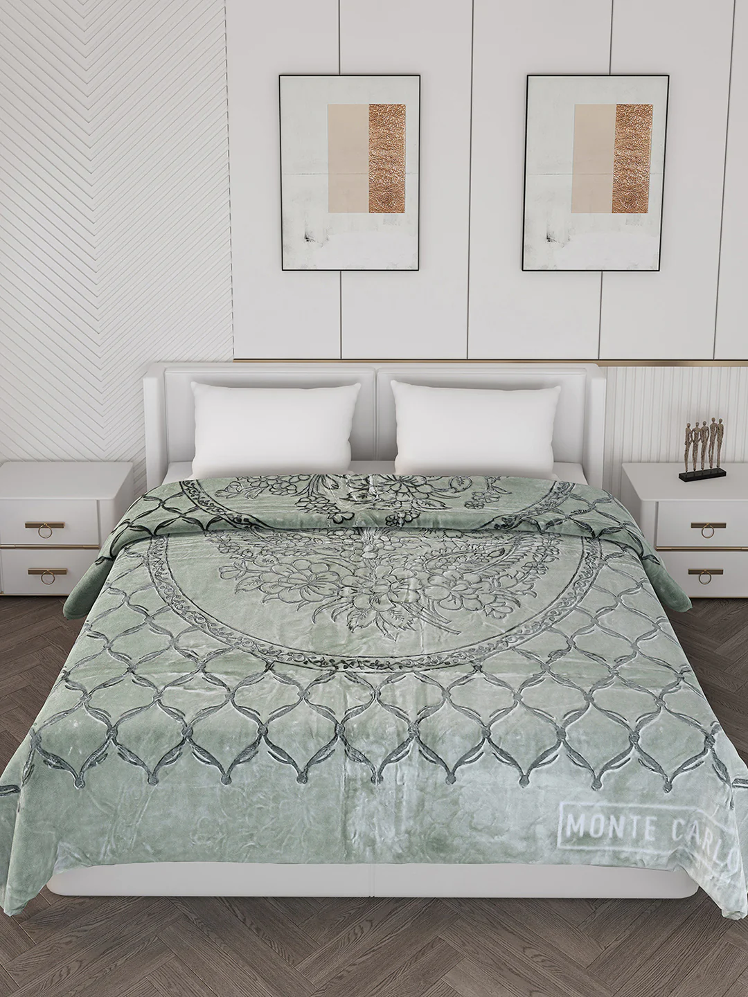 Printed Double Bed 950 GSM Blanket for Heavy Winter -2 Ply (Weight 5 kg) - Image 2