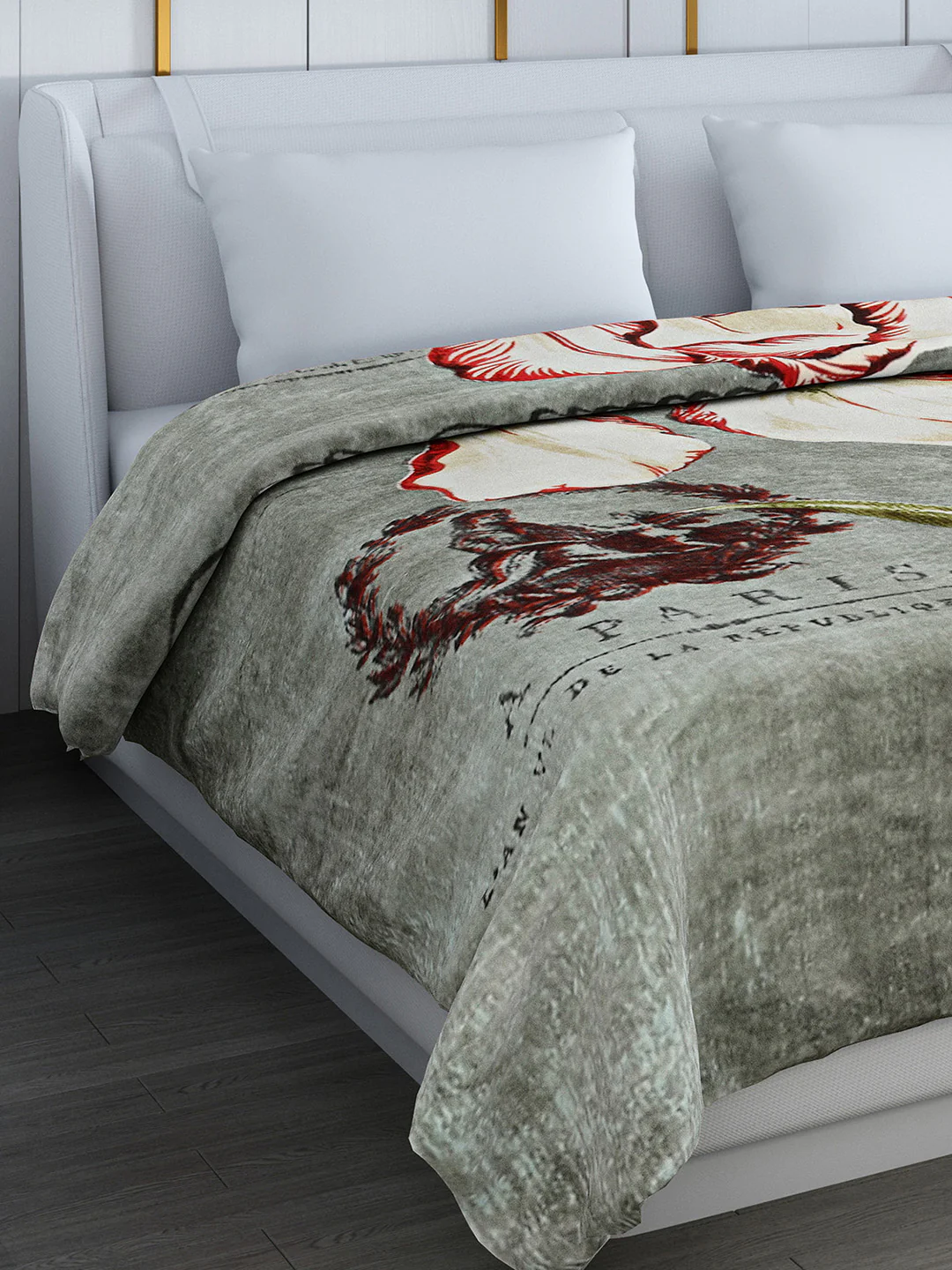 Printed Double Bed 994 GSM Blanket Parker 2 Ply (Weight 5.25 kg)