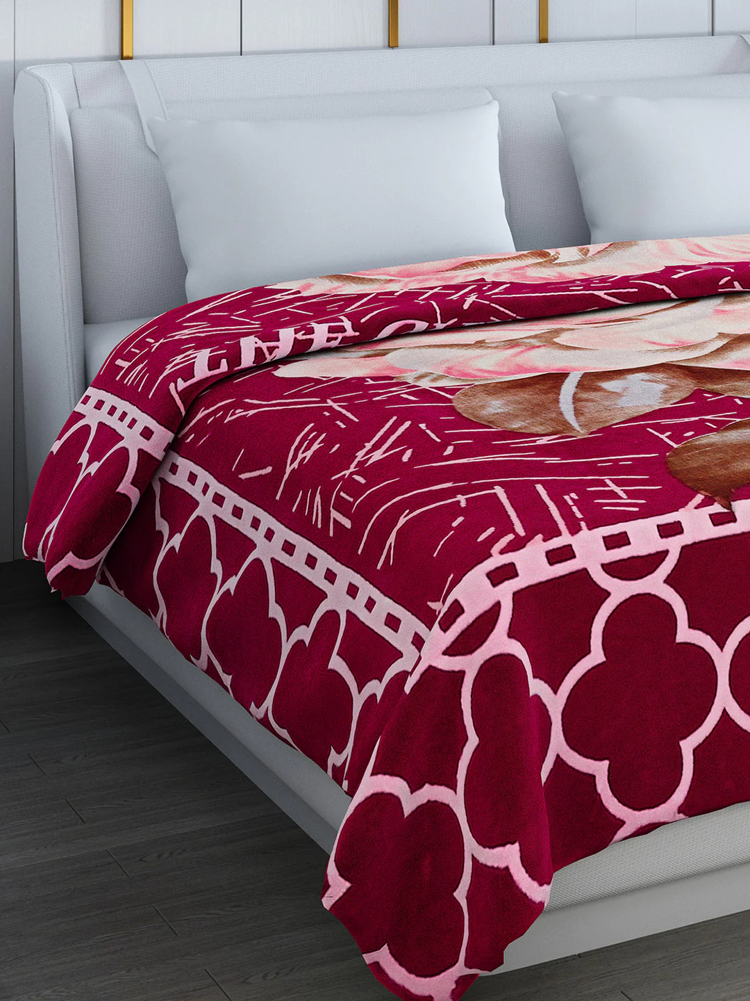 Printed Double Bed 994 GSM Blanket Parker 2 Ply (Weight 5.25 kg)