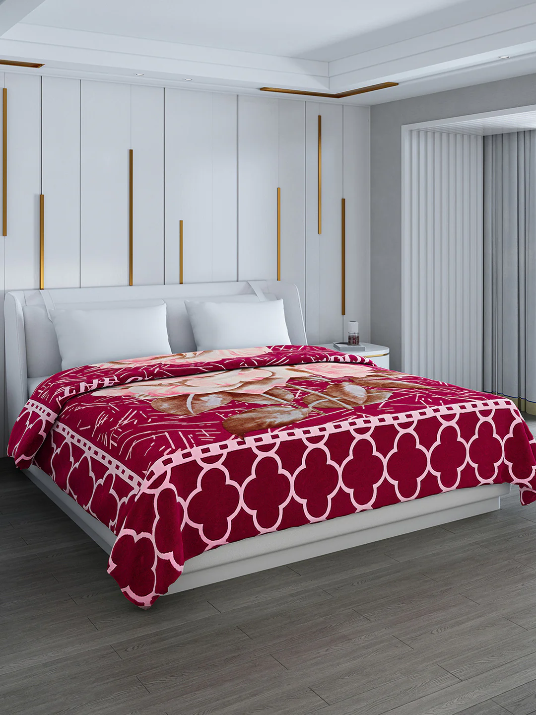Printed Double Bed 994 GSM Blanket Parker 2 Ply (Weight 5.25 kg) - Image 4