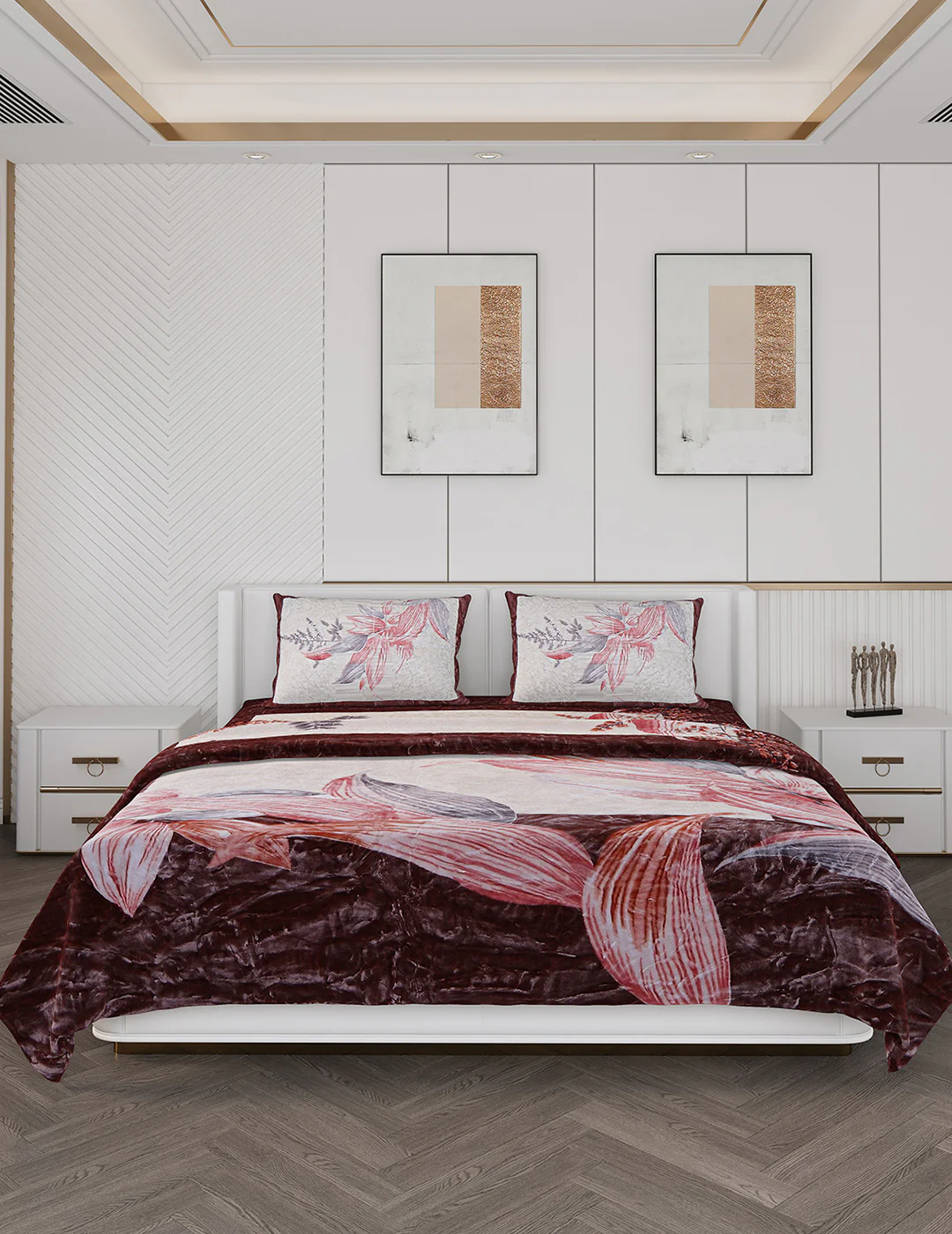 Printed Double Bed Bedding Set - Image 2