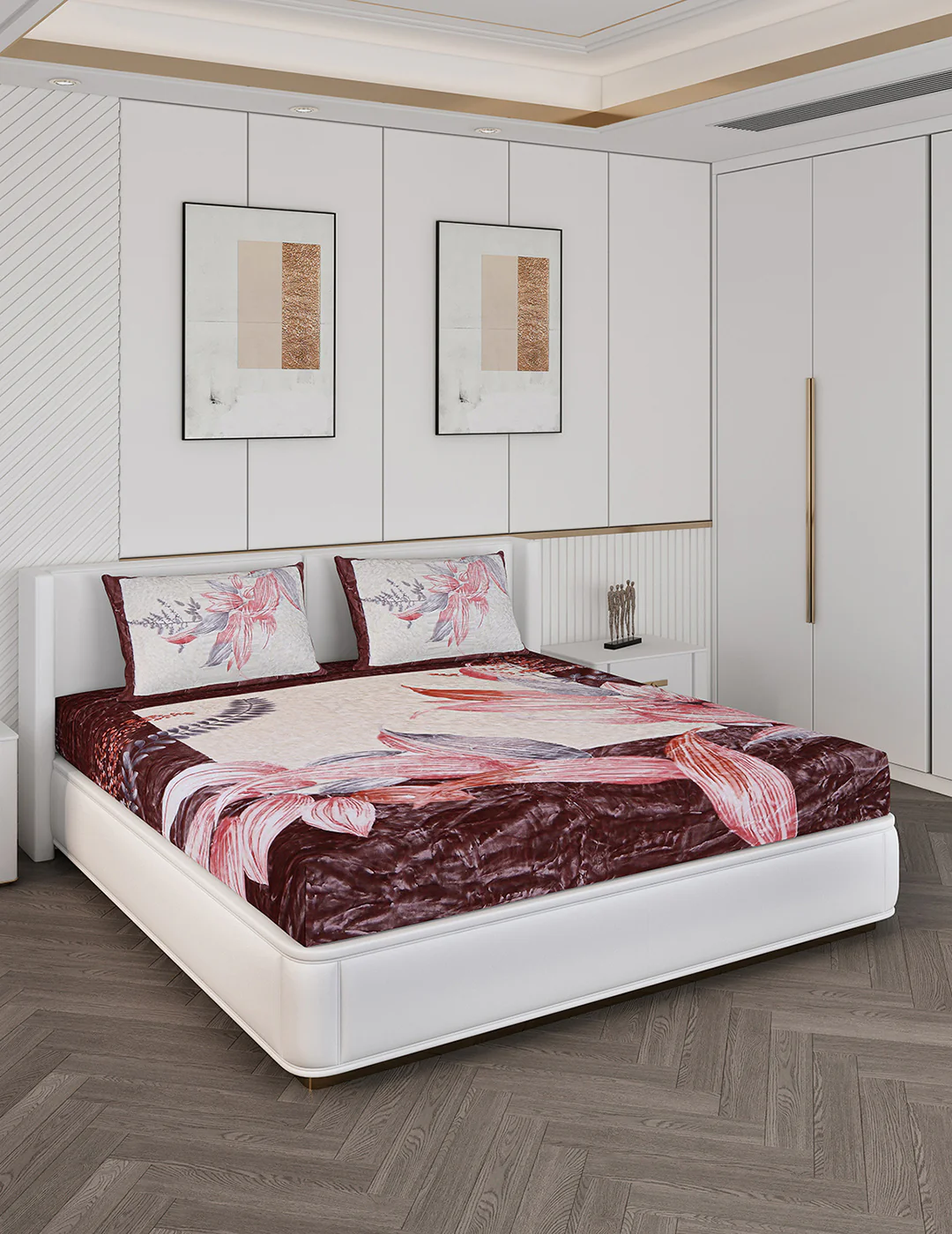 Printed Double Bed Bedding Set - Image 4