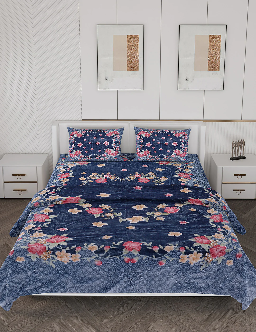 Printed Double Bed Bedding Set - Image 3