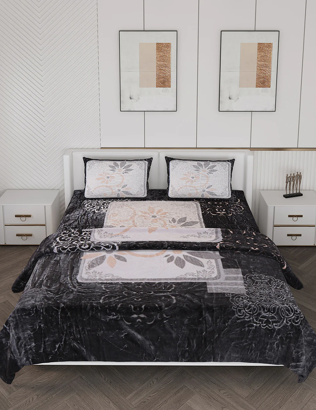 Printed Double Bed Bedding Set - Image 3