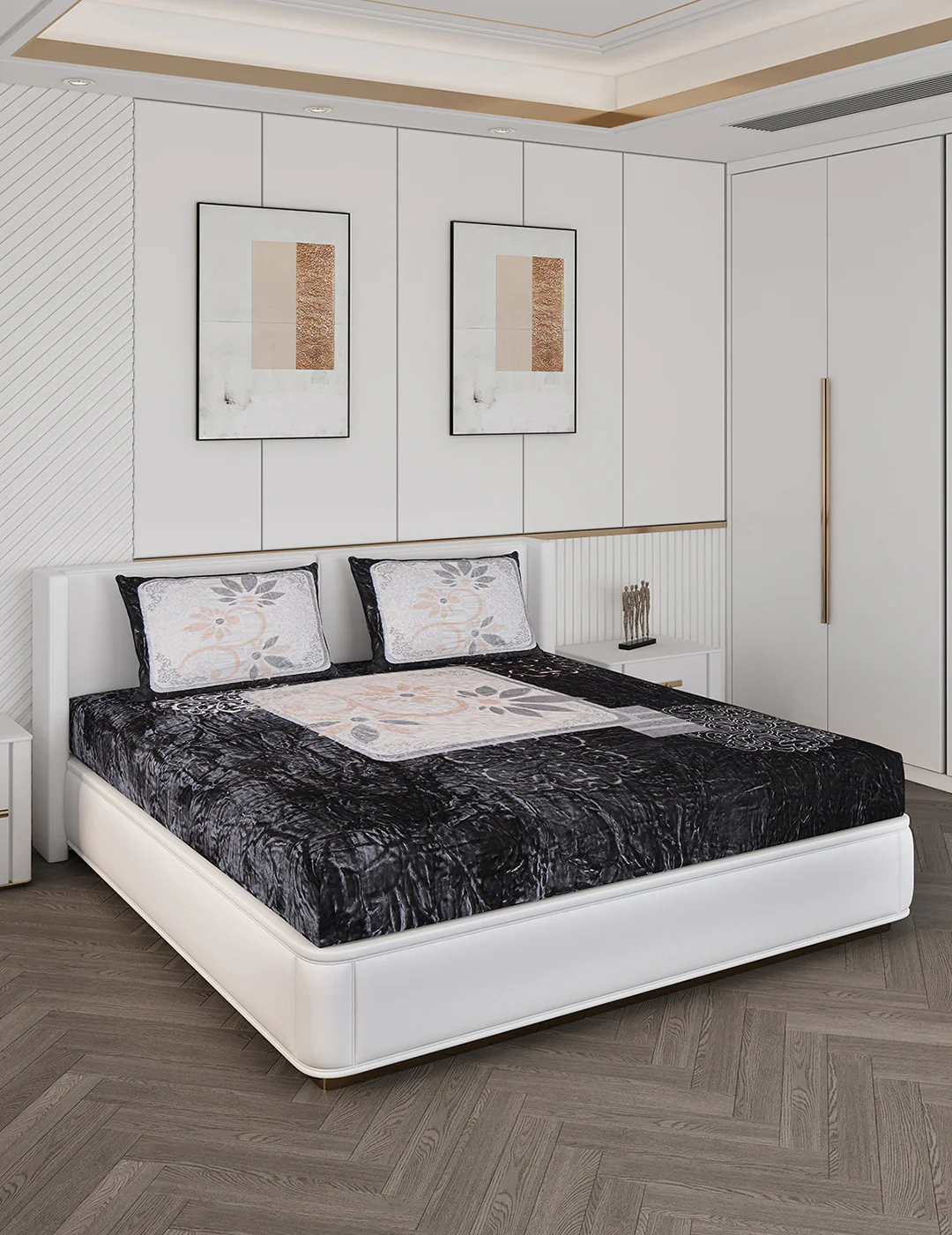 Printed Double Bed Bedding Set - Image 4