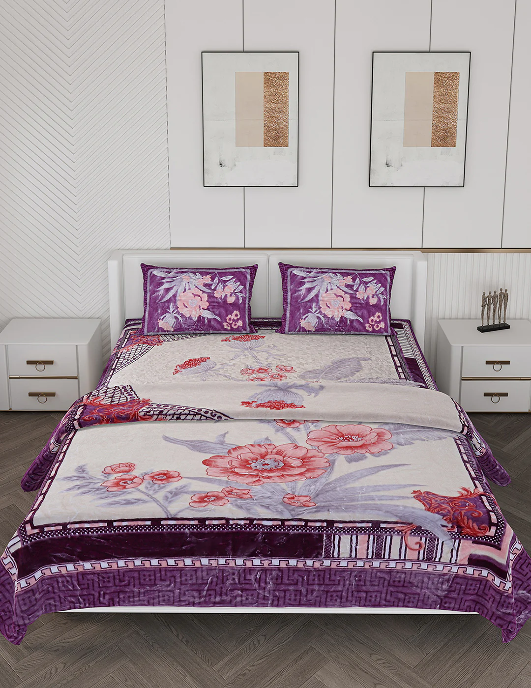 Printed Double Bed Bedding Set - Image 3