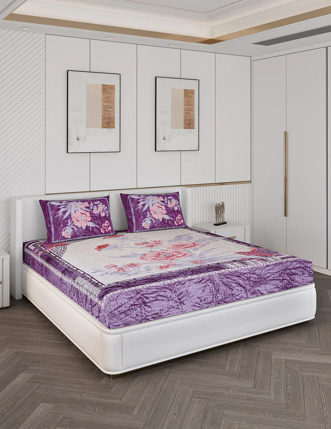 Printed Double Bed Bedding Set - Image 4