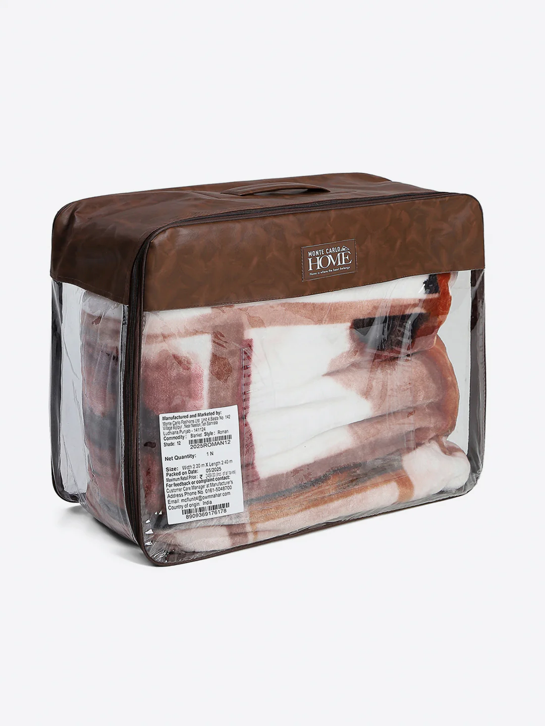 Printed Double Bed Blanket 1 Ply, 550 GSM, 2.9 kg (Roman) - Image 8