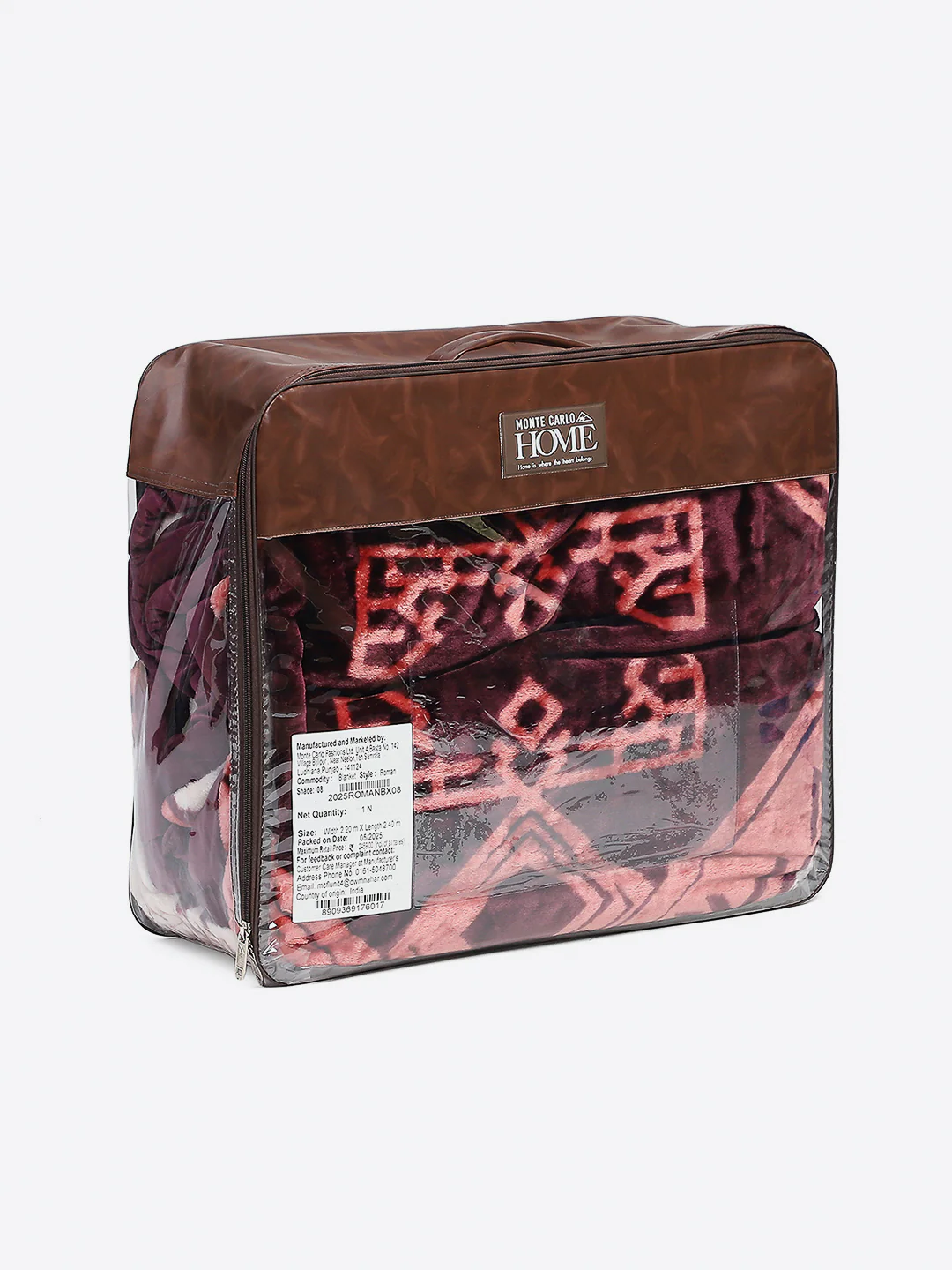 Printed Double Bed Blanket 1 Ply, 550 GSM, 2.9 kg (Roman) - Image 8