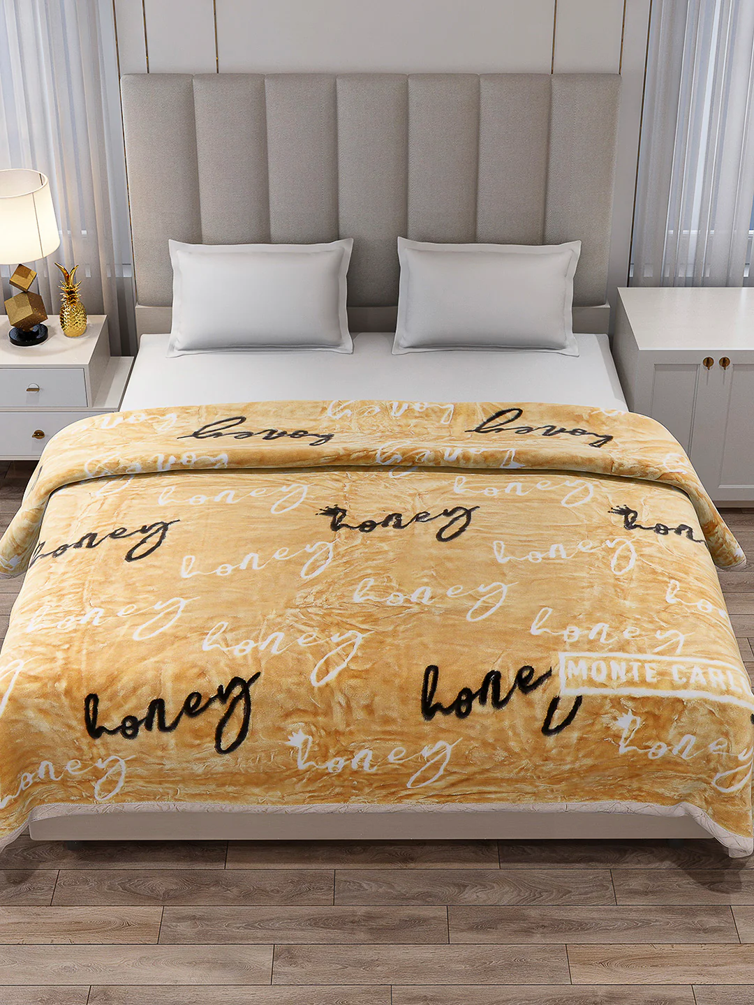 Printed Double Bed Reversible Blanket 2 Ply, 570 GSM, 3 kg (Royalgold Plus) - Image 3