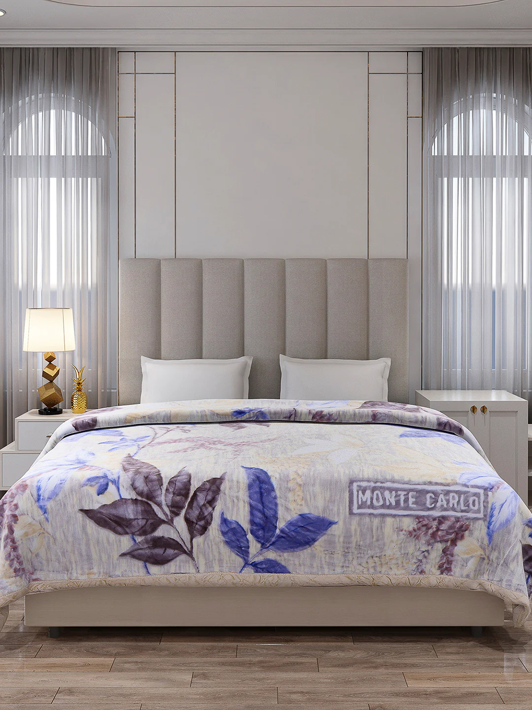 Printed Double Bed Reversible Blanket 2 Ply, 570 GSM, 3 kg (Royalgold Plus) - Image 2