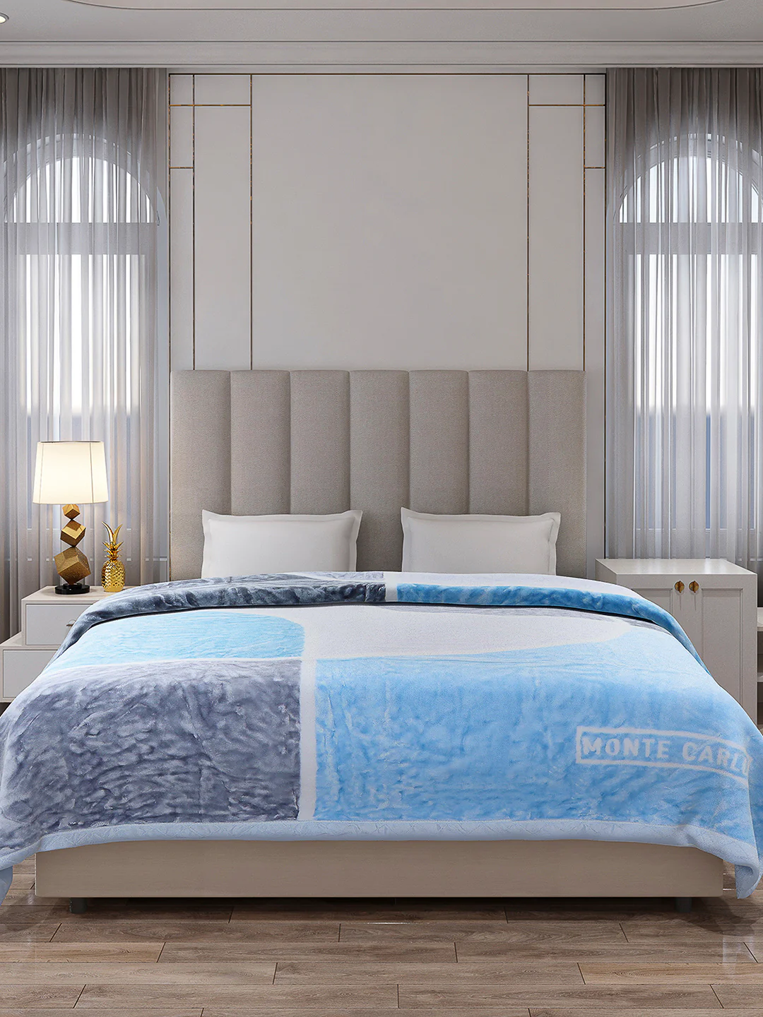 Printed Double Bed Reversible Blanket 2 Ply, 570 GSM, 3 kg (Royalgold Plus) - Image 2