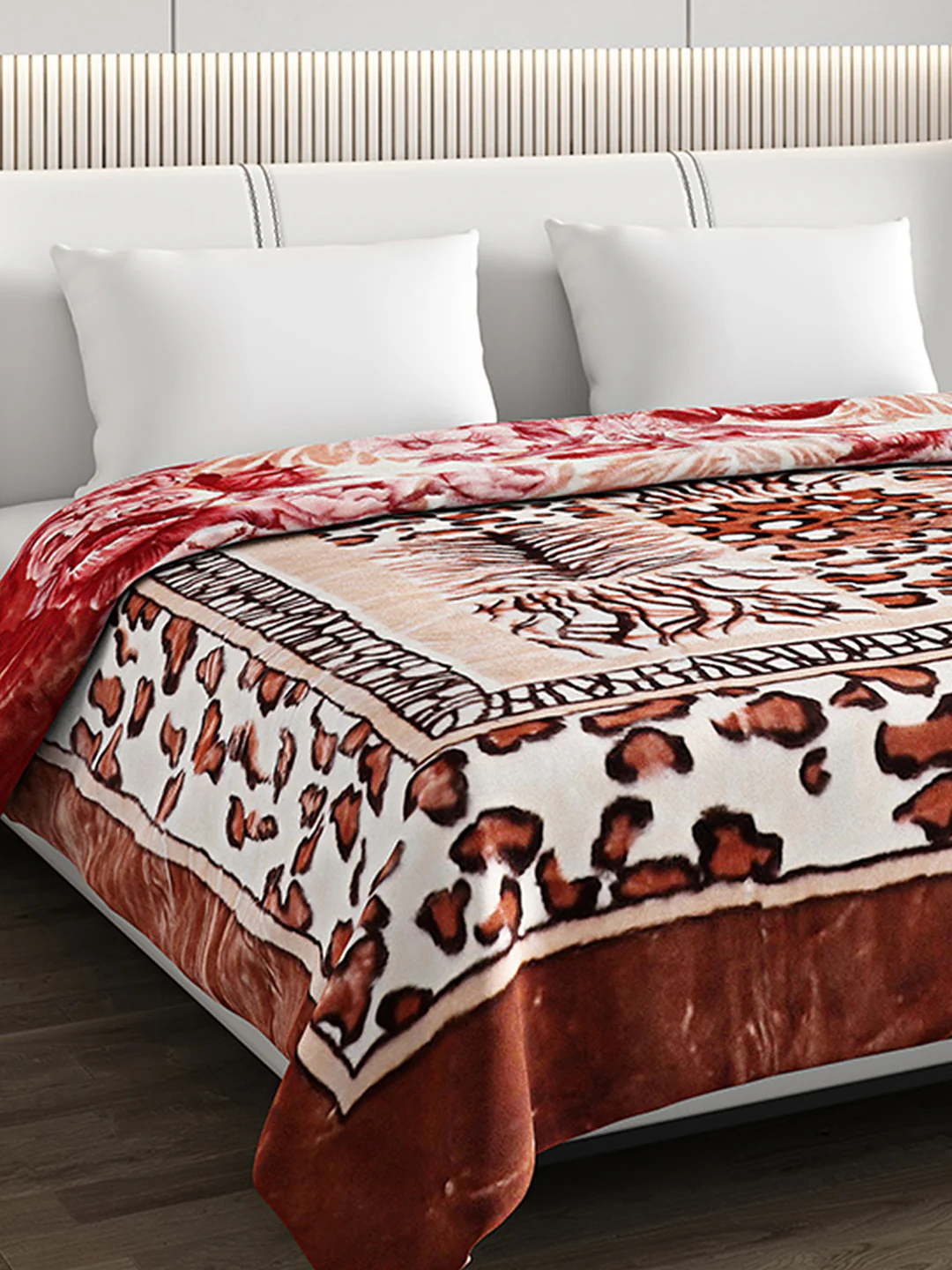 Printed Double Bed Reversible Blanket 2 Ply, 757 GSM, 4 kg (Super Star) - Image 6