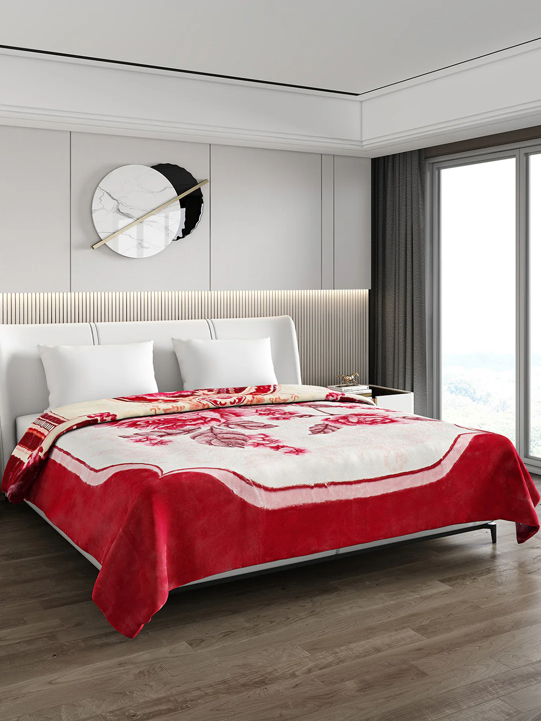Printed Double Bed Reversible Blanket 2 Ply, 757 GSM, 4 kg (Super Star) - Image 5