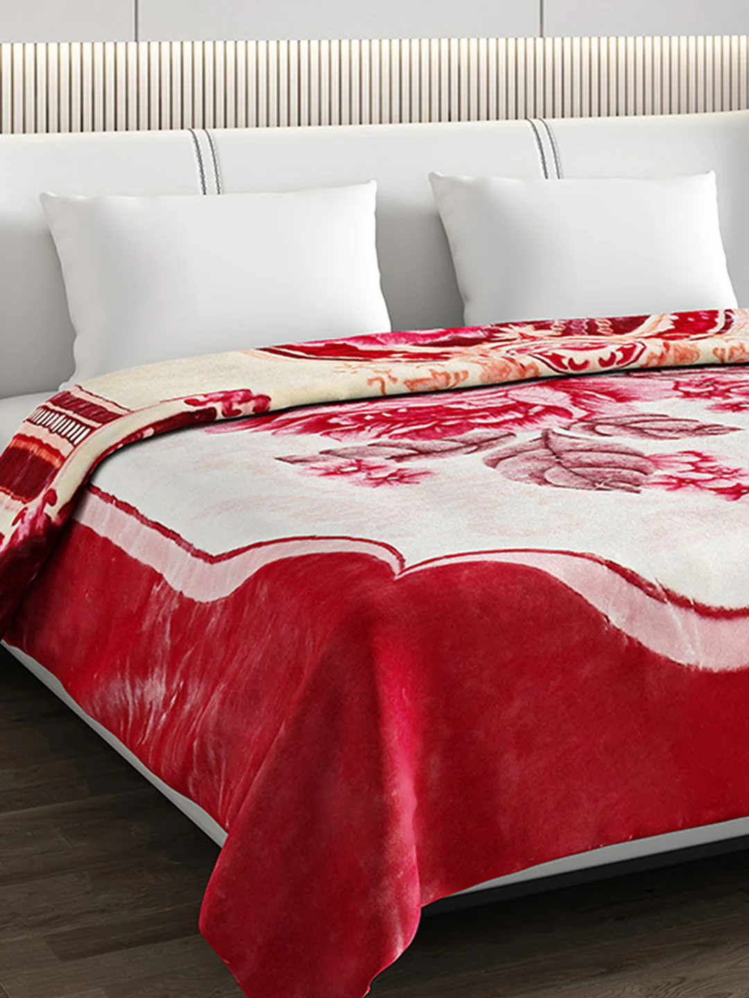 Printed Double Bed Reversible Blanket 2 Ply, 757 GSM, 4 kg (Super Star) - Image 6