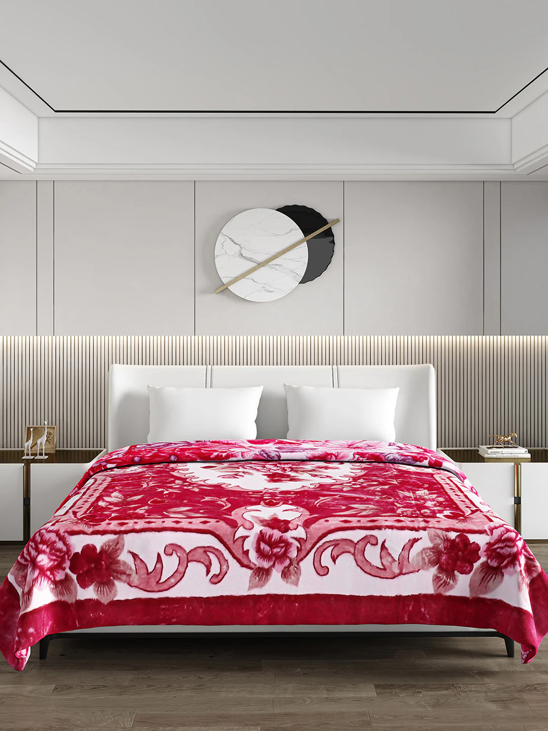 Printed Double Bed Reversible Blanket 2 Ply, 757 GSM, 4 kg (Super Star) - Image 3