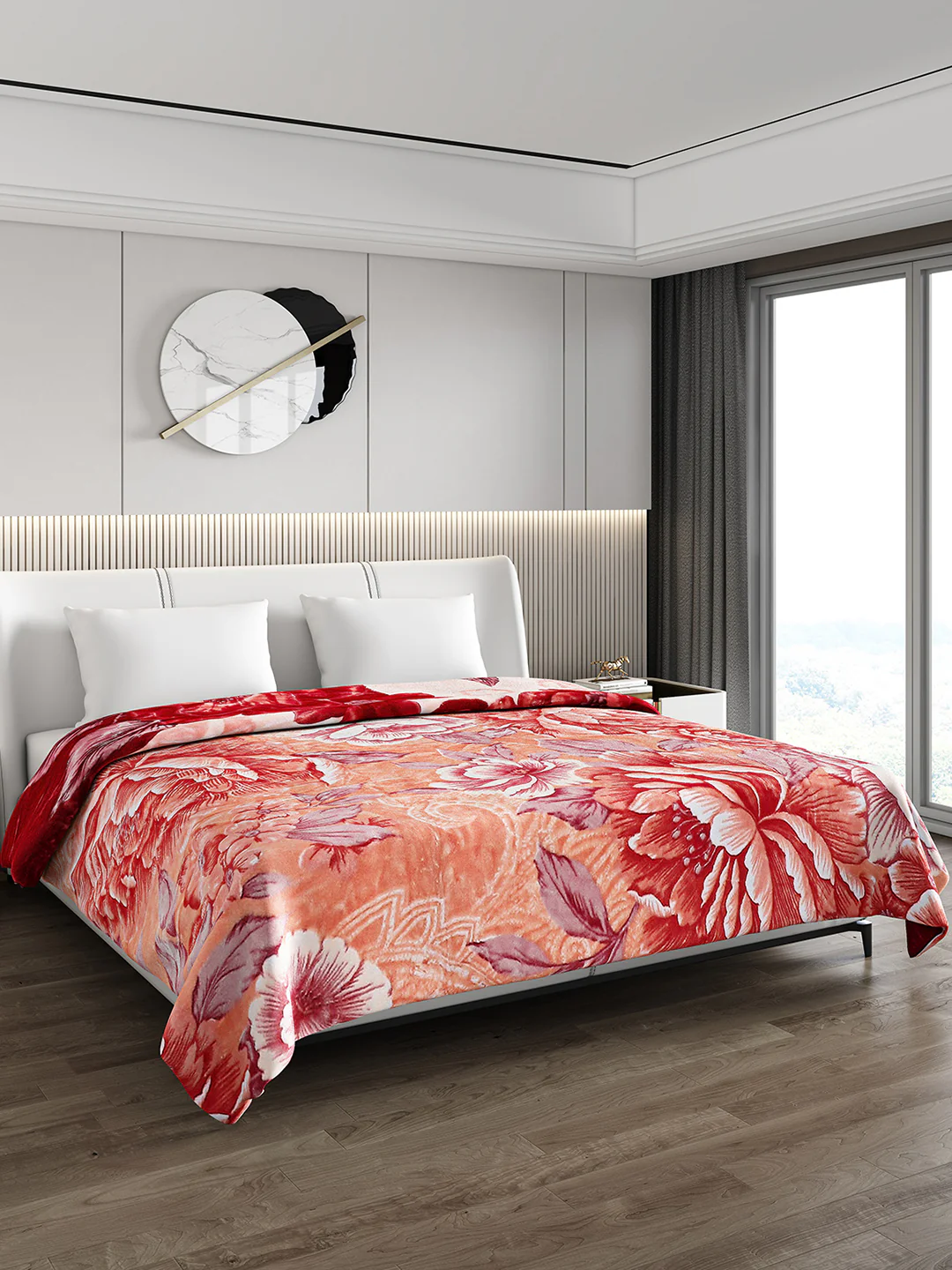 Printed Double Bed Reversible Blanket 2 Ply, 757 GSM, 4 kg (Super Star) - Image 5