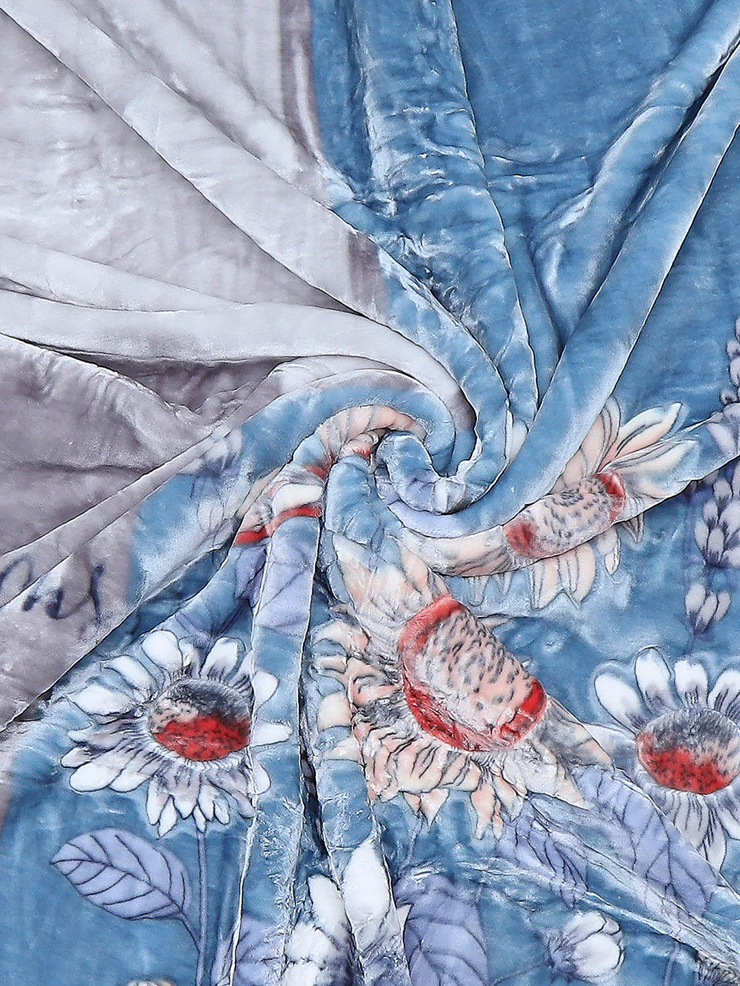 Printed Double Bed Reversible Blanket 2 Ply, 850 GSM, 4.5 kg (Uphar) - Image 7