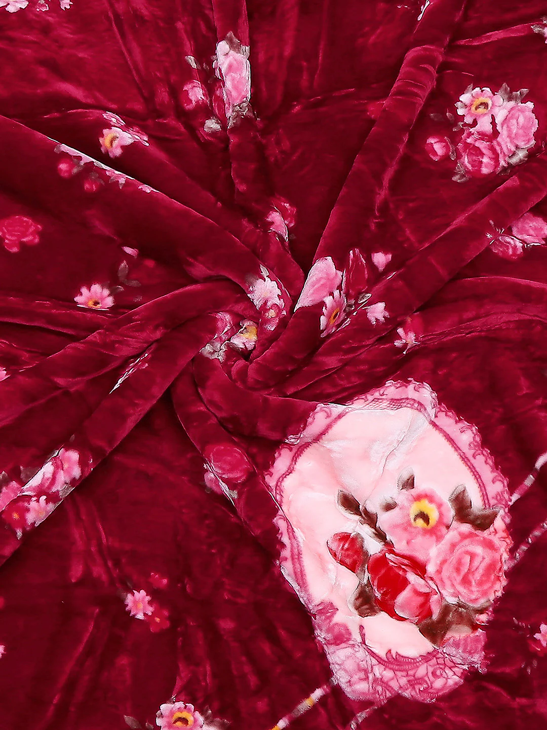 Printed Double Bed Reversible Blanket 2 Ply, 850 GSM, 4.5 kg (Uphar) - Image 7